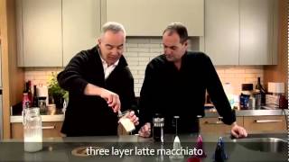 aerolatte  milk frother makes three layer caffè latte macchiato [upl. by Silber526]