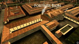 Animation of ancient Roman Fort in Caerleon Wales [upl. by Nylhsoj440]