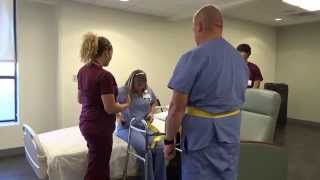 Physical Therapy Transfer Training  How To Transfer From Wheelchair To Bed [upl. by Treva269]