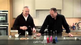 How to make a frappé coffee using an aerolatte milk frother [upl. by Adnirb]