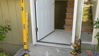 Jeld Wen Front Door Installation  Really crappy products and craftsmanship PART 1 [upl. by Jdavie839]