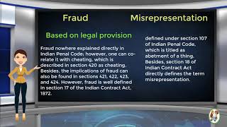 What is Difference Between Fraud amp Misrepresentation [upl. by Nadbus]