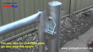 Gate Latch 2 way for round pipe and square [upl. by Reneta]