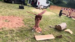 A fabulous range of wooden sculpture at Caerleon festival 2024 [upl. by Anegroeg]