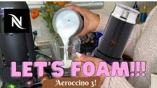 How To Foam Milk With Aeroccino 3 Make Coffee With Foam Tips amp Tricks  Easy Foamed Latte Recipe [upl. by Llertniuq481]